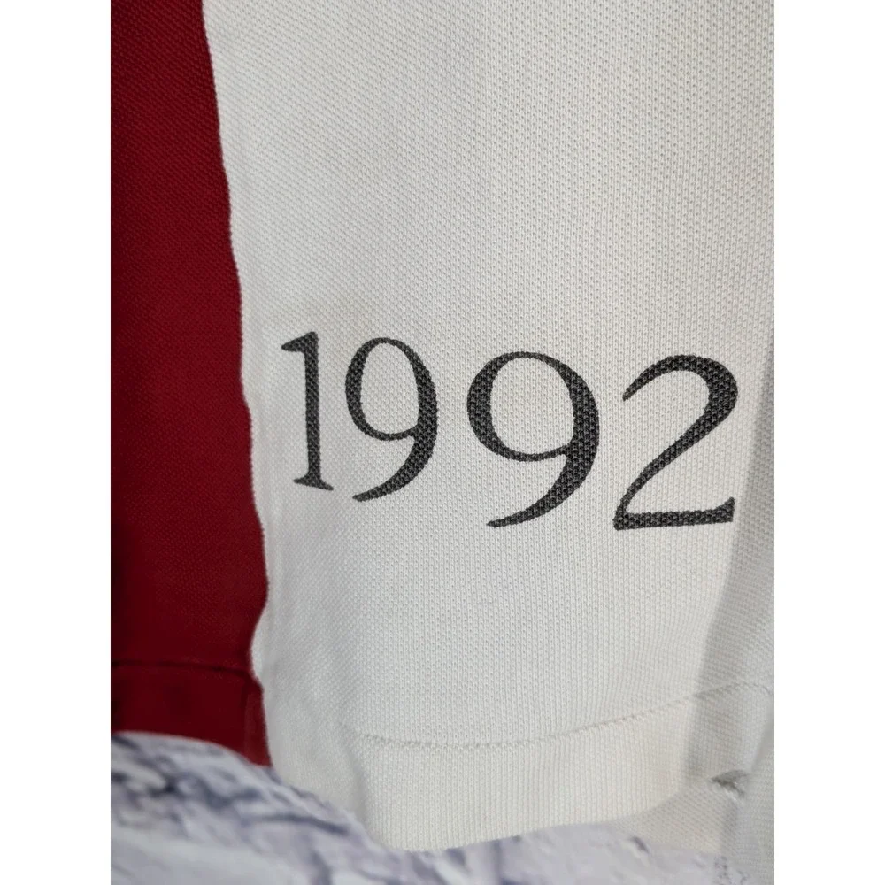 Vntg🚨Ralph Lauren Polo Stadium 1992 Javelin M Short SleevShirt *Tiny Flaws-Read